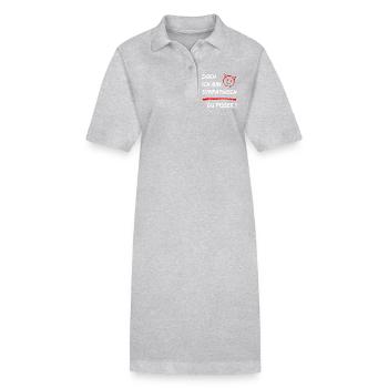 Doch ich bin Sympathisch-Du Pisser-Funny Statement - Stanley/Stella Frauen Bio-Polokleid PAIGER - Schwarz - Vorne