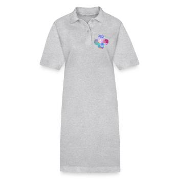 Mosaic Cloud Cross - Stanley/Stella PAIGER Organic Women’s Polo Dress - black - Front