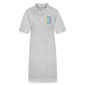 Rendre le racisme faux - Robe polo bio PAIGER Stanley/Stella Femme - noir - Devant