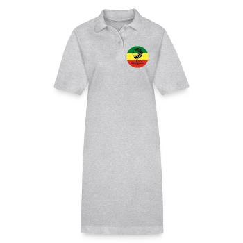 Lion of Judah Haile Selassie I Jah Rastafari Rasta - Stanley/Stella Frauen Bio-Polokleid PAIGER - Schwarz - Vorne