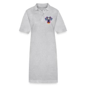 Great Dane - Stanley/Stella PAIGER Organic Women’s Polo Dress - black - Front