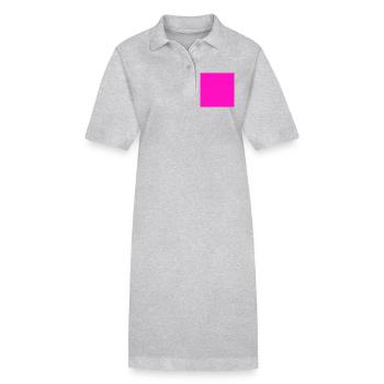 pinker Hintergrund Textur Vorlage personalisieren - Stanley/Stella Frauen Bio-Polokleid PAIGER - Schwarz - Vorne