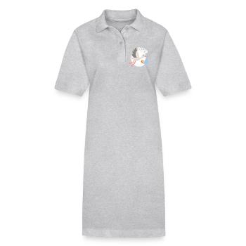 Storch mit Baby 2029 - Stanley/Stella Frauen Bio-Polokleid PAIGER - Schwarz - Vorne