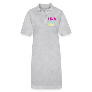 LINA Neon Triptych - Stanley/Stella Frauen Bio-Polokleid PAIGER - Schwarz - Vorne