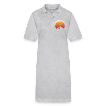 Trouvez votre voyage au sommet - Robe polo bio PAIGER Stanley/Stella Femme - noir - Devant