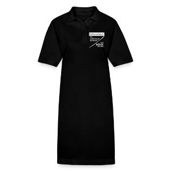 Citations d’introverti - Robe polo bio PAIGER Stanley/Stella Femme - noir - Devant