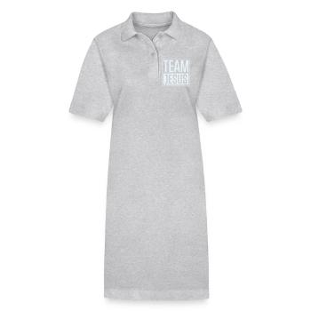 Team Jesus - Stanley/Stella PAIGER Organic Women’s Polo Dress - black - Front