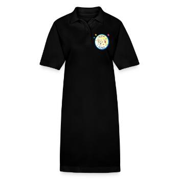 Kita Kind - Stanley/Stella PAIGER Organic Women’s Polo Dress - black - Front