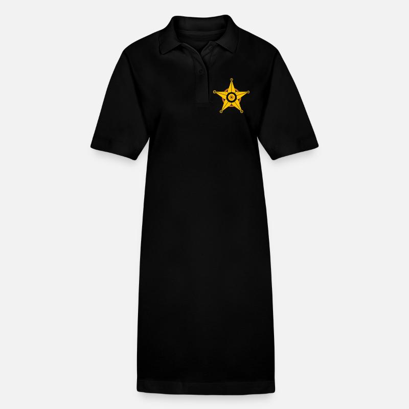 Shérif Stern - Robe polo bio PAIGER Stanley/Stella Femme - noir