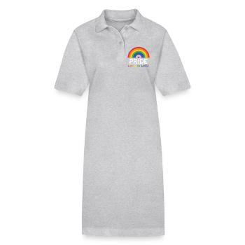 Pride - Love is Love. - Stanley/Stella PAIGER Organic Women’s Polo Dress - black - Front