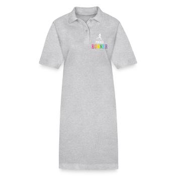 Stolze LGBT-Läuferin - Stanley/Stella Frauen Bio-Polokleid PAIGER - Schwarz - Vorne