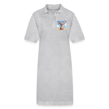 Wallabies Wallaby - Stanley/Stella PAIGER Organic Women’s Polo Dress - black - Front