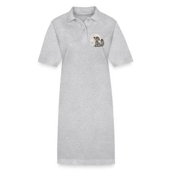Wölfchen - Stanley/Stella Frauen Bio-Polokleid PAIGER - Schwarz - Vorne