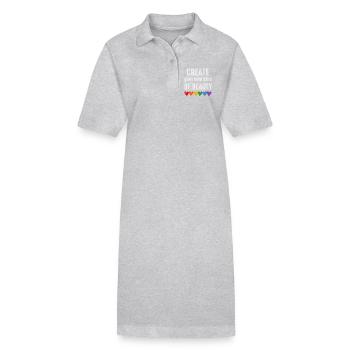 Créez votre propre type de beauté, citation lgbtqia - Robe polo bio PAIGER Stanley/Stella Femme - noir - Devant