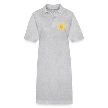 Guitar Alica - Robe polo bio PAIGER Stanley/Stella Femme - noir - Devant