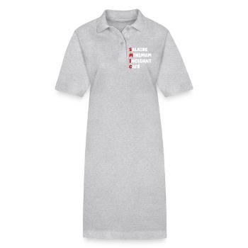Mindestlohn einschließlich Kaffee SMIC - Stanley/Stella Frauen Bio-Polokleid PAIGER - Schwarz - Vorne