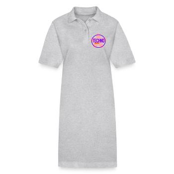 Techno Circle Neon-Logo - Stanley/Stella Frauen Bio-Polokleid PAIGER - Schwarz - Vorne