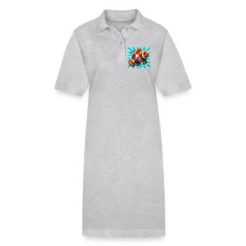 Clownfisch - Stanley/Stella Frauen Bio-Polokleid PAIGER - Schwarz - Vorne