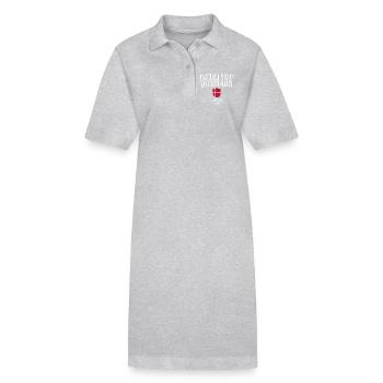 Danish patriot, Danish pride - Stanley/Stella PAIGER Organic Women’s Polo Dress - black - Front