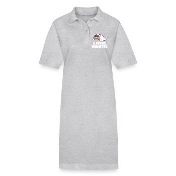5 Mehr Minuten Schlaf-Igel - Stanley/Stella Frauen Bio-Polokleid PAIGER - Schwarz - Vorne