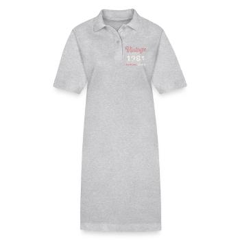 Vintage 1981 – Baking Club Retro Geburtsjahr - Stanley/Stella Frauen Bio-Polokleid PAIGER - Schwarz - Vorne