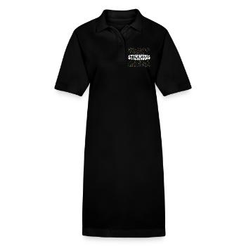 MOOD – Confetti Carnival Carnival Shirt - Stanley/Stella PAIGER Organic Women’s Polo Dress - black - Front