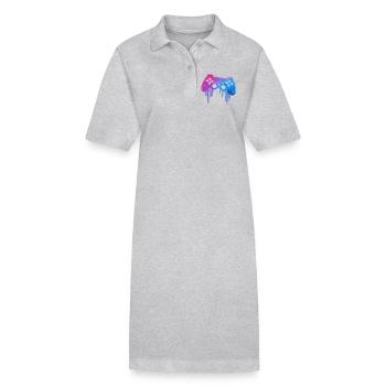 Gaming splash - Stanley/Stella Frauen Bio-Polokleid PAIGER - Schwarz - Vorne