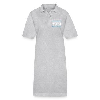 Twin Humor: If You Think I'm Awesome - Stanley/Stella PAIGER Organic Women’s Polo Dress - black - Front