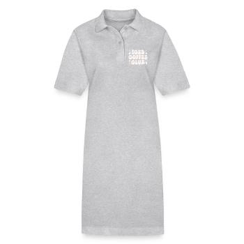 Latte cold brew club de café glacé - Robe polo bio PAIGER Stanley/Stella Femme - noir - Devant