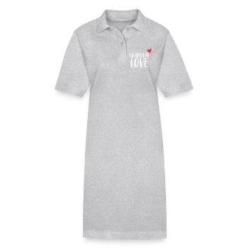 Twirling Love Baton Sport Geschenk - Stanley/Stella Frauen Bio-Polokleid PAIGER - Schwarz - Vorne