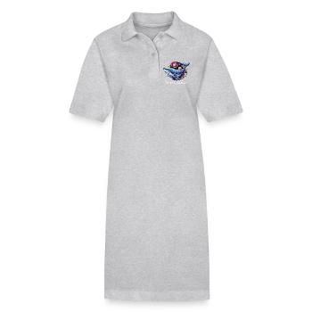 Whale Space Galaxy Rêve Grand Voyage Loin - Robe polo bio PAIGER Stanley/Stella Femme - noir - Devant