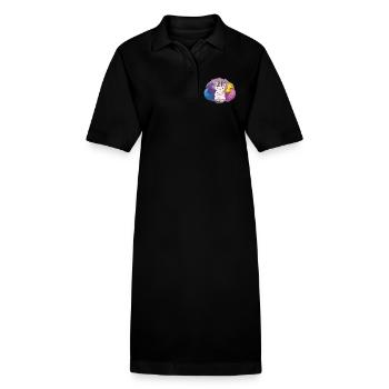 Kitty Katacorn - Stanley/Stella Frauen Bio-Polokleid PAIGER - Schwarz - Vorne