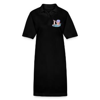 Erdmännchen - Stanley/Stella Frauen Bio-Polokleid PAIGER - Schwarz - Vorne