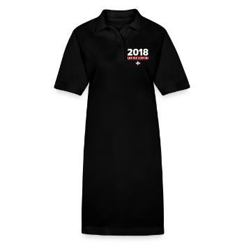 Édition limitée 2018 - Robe polo bio PAIGER Stanley/Stella Femme - noir - Devant