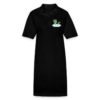 Schlange Taucher Schnorchel Tauchen - Stanley/Stella Frauen Bio-Polokleid PAIGER - Schwarz - Vorne