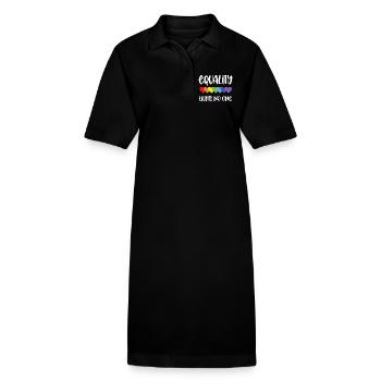 Mois de la fierté LGBT - L’égalité ne fait de mal à personne - Robe polo bio PAIGER Stanley/Stella Femme - noir - Devant