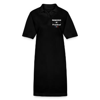 Präsident - Stanley/Stella Frauen Bio-Polokleid PAIGER - Schwarz - Vorne