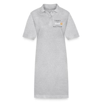 Confiance dans le code et non dans la politique (Bitcoin, Crypto) - Robe polo bio PAIGER Stanley/Stella Femme - noir - Devant