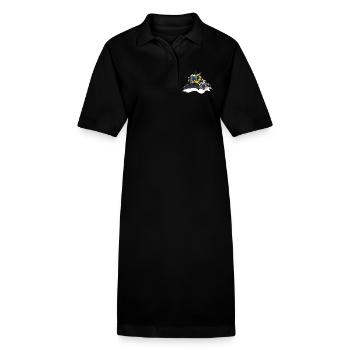 yellow snow shovel snow - Stanley/Stella PAIGER Organic Women’s Polo Dress - black - Front