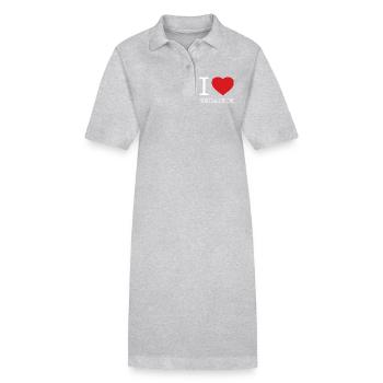 I LOVE SIERRA LEONE - Stanley/Stella Frauen Bio-Polokleid PAIGER - Schwarz - Vorne