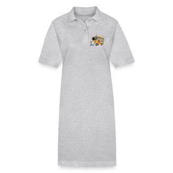 Gruselige Bus-Spuk-Crew - Stanley/Stella Frauen Bio-Polokleid PAIGER - Schwarz - Vorne