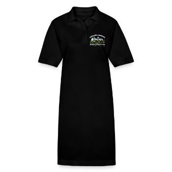 Alpenüberquerung 2026 München Venedig, Fahrrad - Stanley/Stella Frauen Bio-Polokleid PAIGER - Schwarz - Vorne