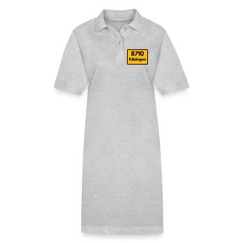 OLD POSTCODE ZIP CODE 8710 KITZINGEN HEIMATSTOLZ - Stanley/Stella PAIGER Organic Women’s Polo Dress - black - Front