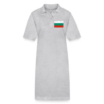 Flag of Bulgaria - Stanley/Stella PAIGER Organic Women’s Polo Dress - black - Front
