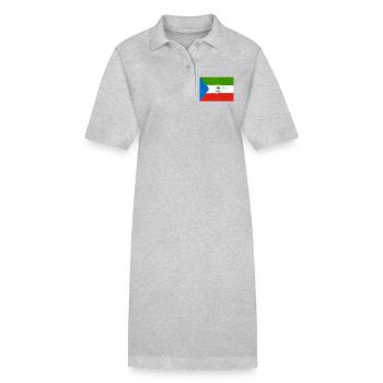Flag of Equatorial Guinea – Tropical Identity - Stanley/Stella PAIGER Organic Women’s Polo Dress - black - Front