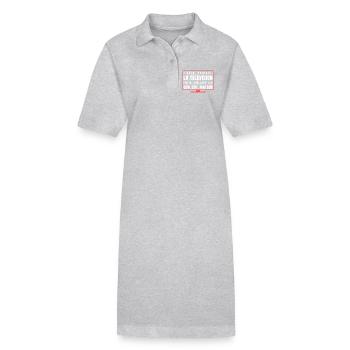 You watch too much TV - Stanley/Stella PAIGER Organic Women’s Polo Dress - black - Front