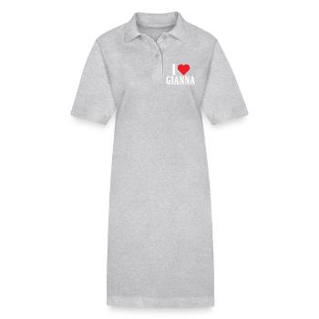 t-shirt J’adore Gianna idée cadeau t-shirt - Robe polo bio PAIGER Stanley/Stella Femme - noir - Devant