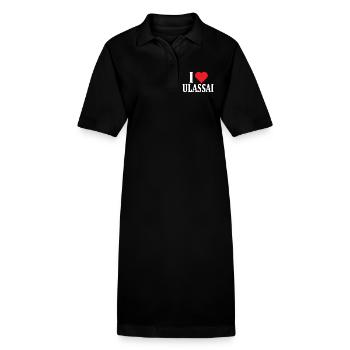 t-shirt Io amo Ulassai t-shirt Sardegna - Stanley/Stella PAIGER Organic Women’s Polo Dress - black - Front