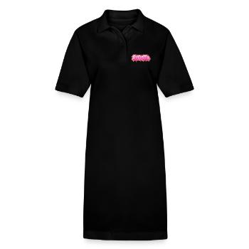 ISABELLA GRAFFITI NAME FÜR PERFEKTES GESCHENK DRUCKBAR - Stanley/Stella Frauen Bio-Polokleid PAIGER - Schwarz - Vorne