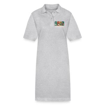 Gans Weihnachten Lustig Santa Nordpol Honker - Stanley/Stella Frauen Bio-Polokleid PAIGER - Schwarz - Vorne